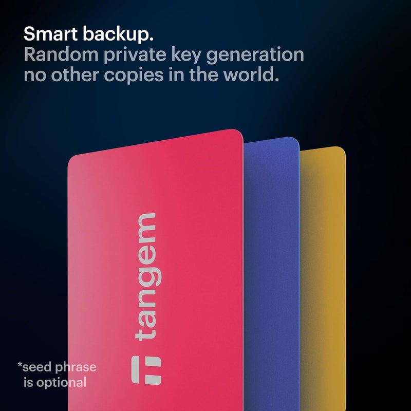 tangem Wallet Pack of 3 - Secure Crypto Wallet - Trusted Cold Storage for Bitcoin, Ethereum, NFT's & More Coins - 100% Offline Hardware Spring Bloom - Image 4